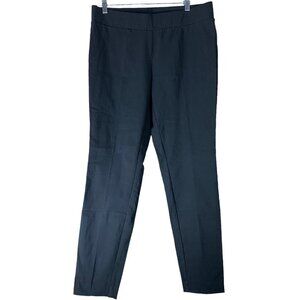 Satinato Pants Size 12 Slim Leg Black Stretch Womens NEW